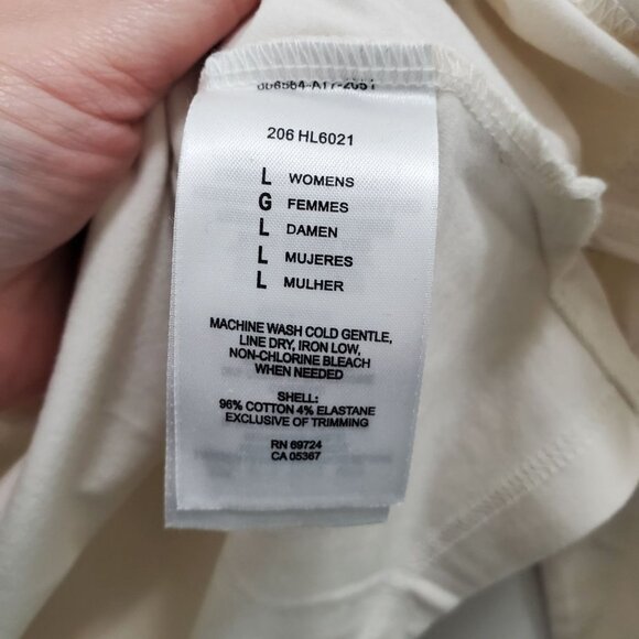 Columbia‎ River Resort Cream Crew Neck Stretch Long Sleeve Active Outdoor Top L - Picture 5 of 7